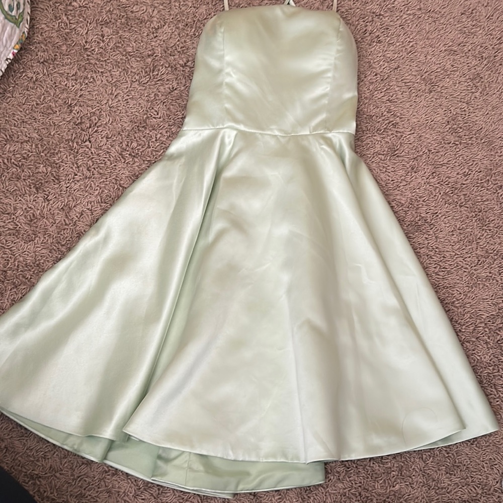Mint green dress